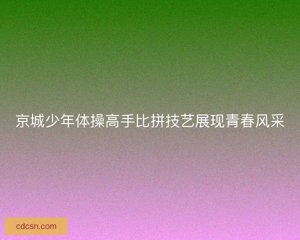 京城少年体操高手比拼技艺展现青春风采